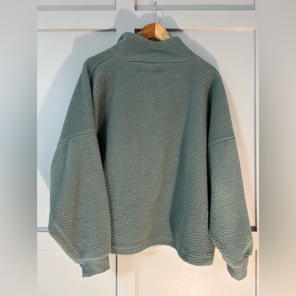 Women's Teal Half-Zip Sherpa From The UK - Picture 8 of 10